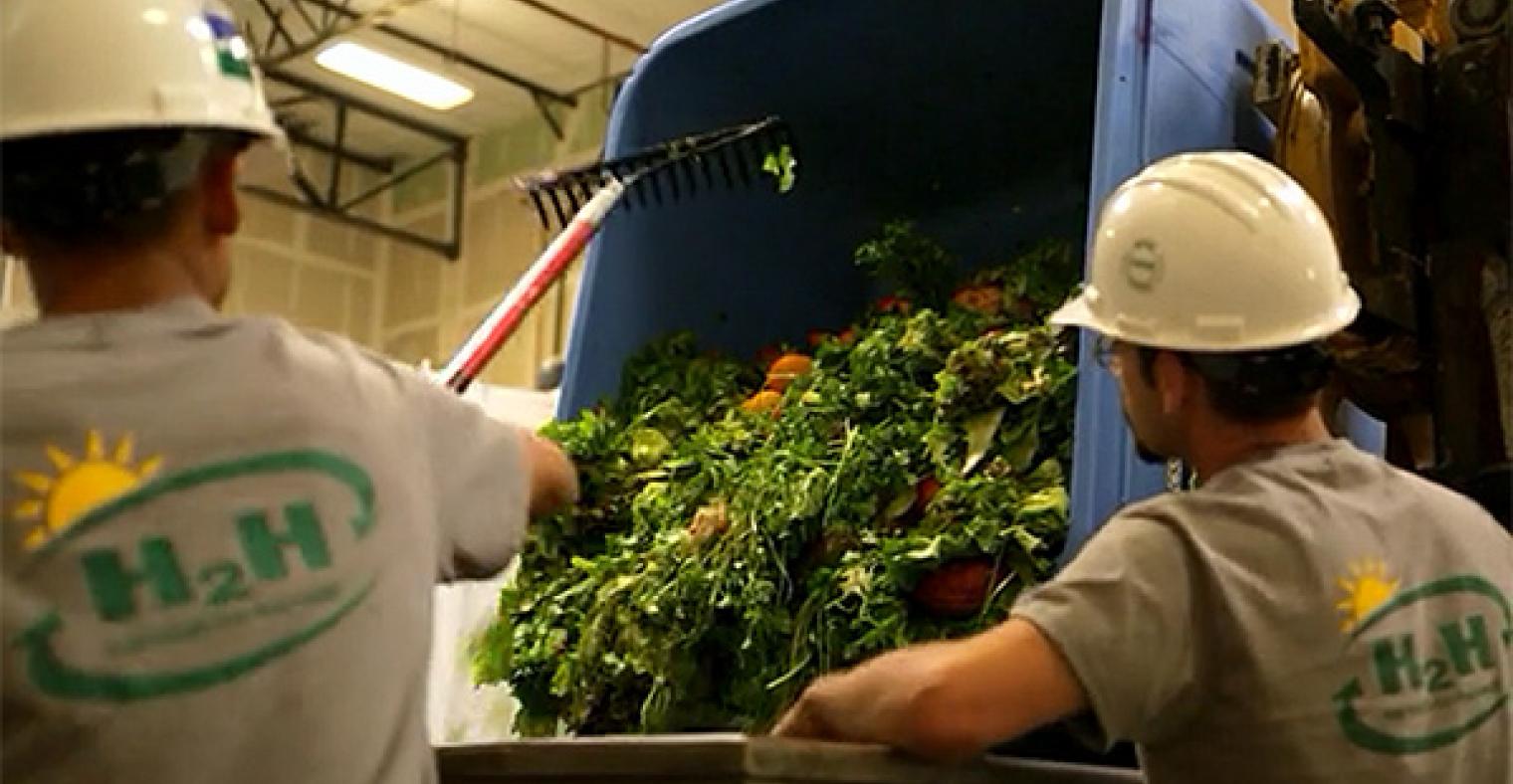 California Safe Soil team members working to create high-quality liquid fertilizer from waste. 