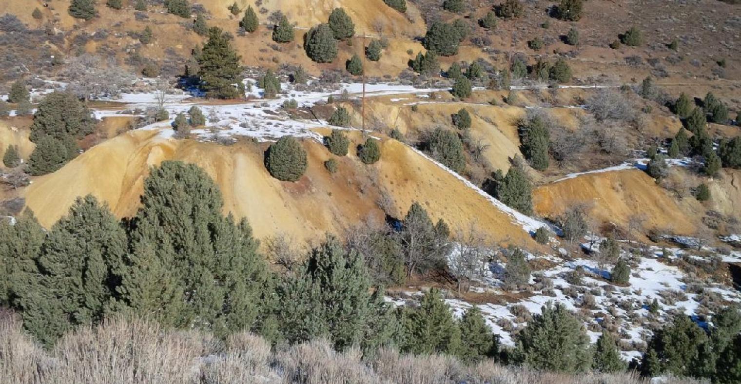 Mine Waste Canyon Wall