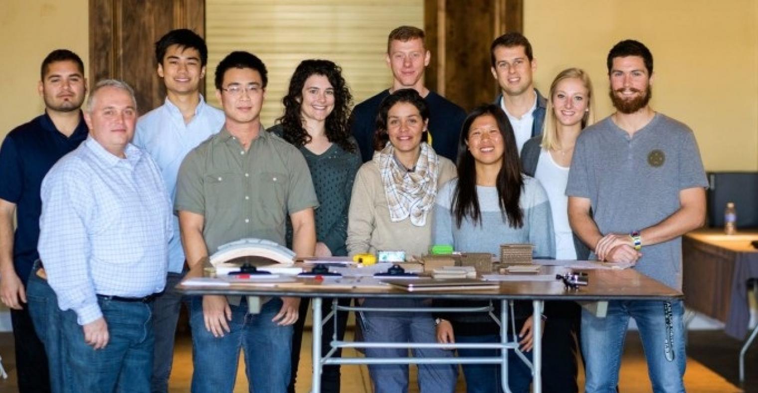 Specright’s partnership w/ Cal Poly San Luis Obispo allows the company to employ the university’s packaging students, while giving them the hands-on experience needed to excel in agtech. Specright&#039;s leadership team is pictured here with Cal Poyl students.